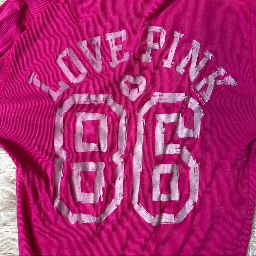 ◾️Y2K Vintage Victoria Secret Pink Henley - Picture 8 of 8